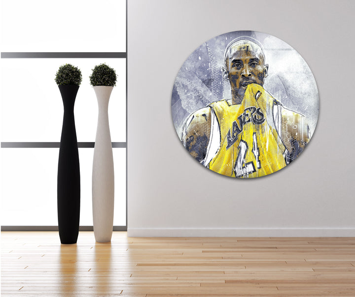 Kobe Bryant Glass Wall Decor for Homes