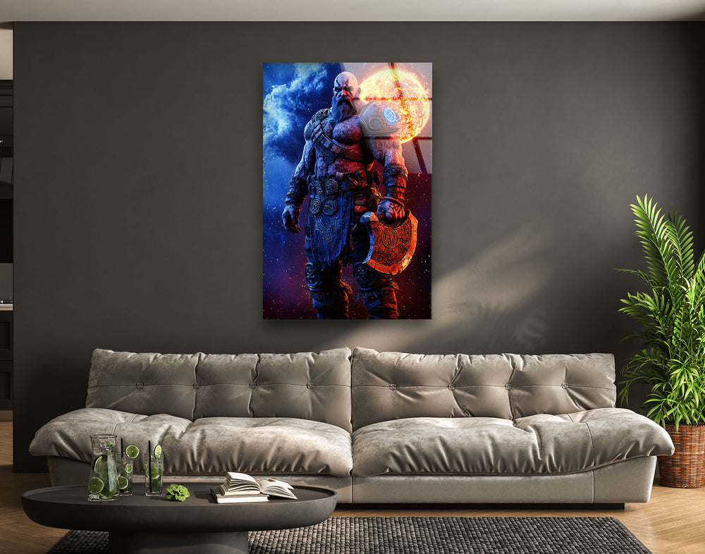 Kratos Glass Wall Art custom glass pictures, glass art prints
