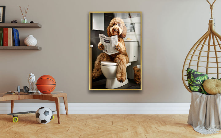 Labradoodle Glass Wall Art glass photo prints, glass picture prints
