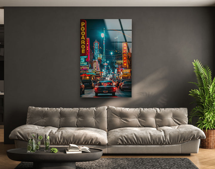 Las Vegas Night Glass Wall Art art glass wall art, glass wall art pictures
