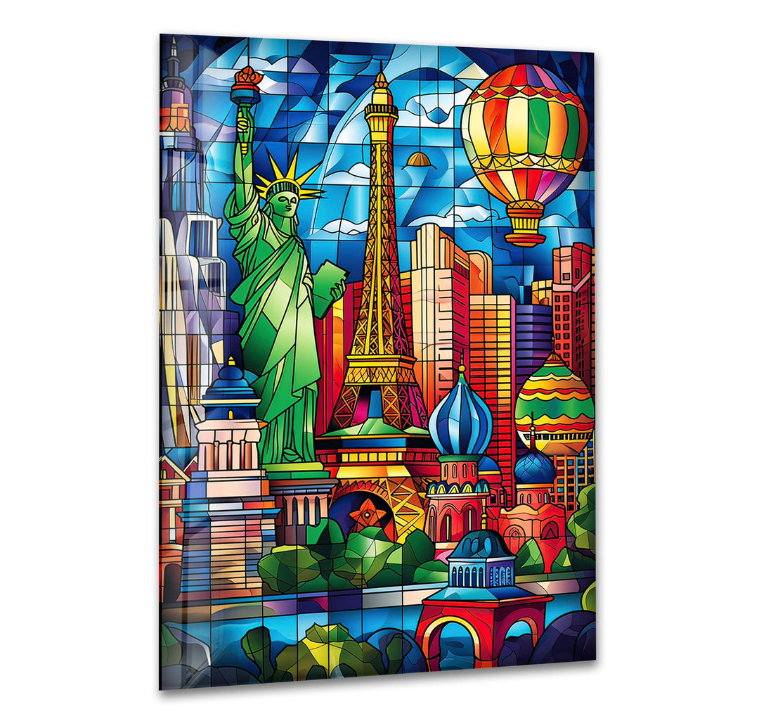 Las Vegas Stained Glass Wall Art stained glass wall art, stained glass wall decor
