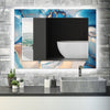 Marble Tempered Glass Wall Mirror