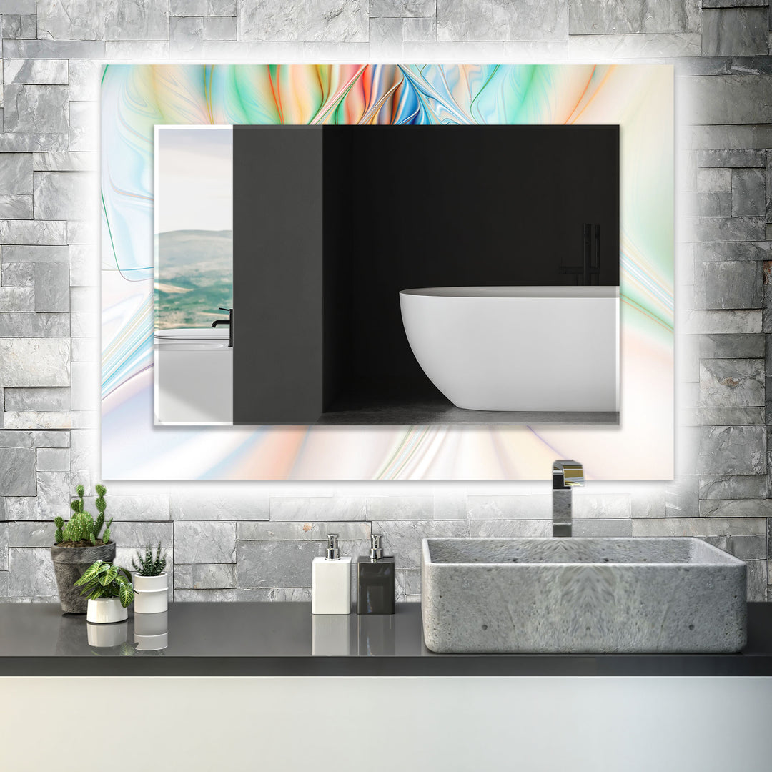 Shiny 3D Abstract Wall Mirror Abstract Mirror
