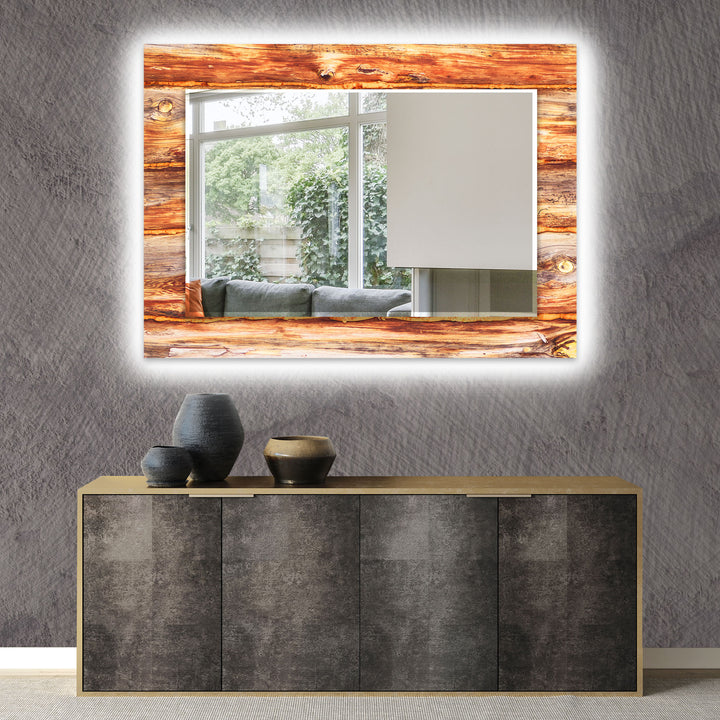 Light Wood Wall Mirrors Rectangle Wall Mirror
