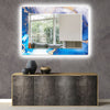 Marble Tempered Glass Wall Mirror