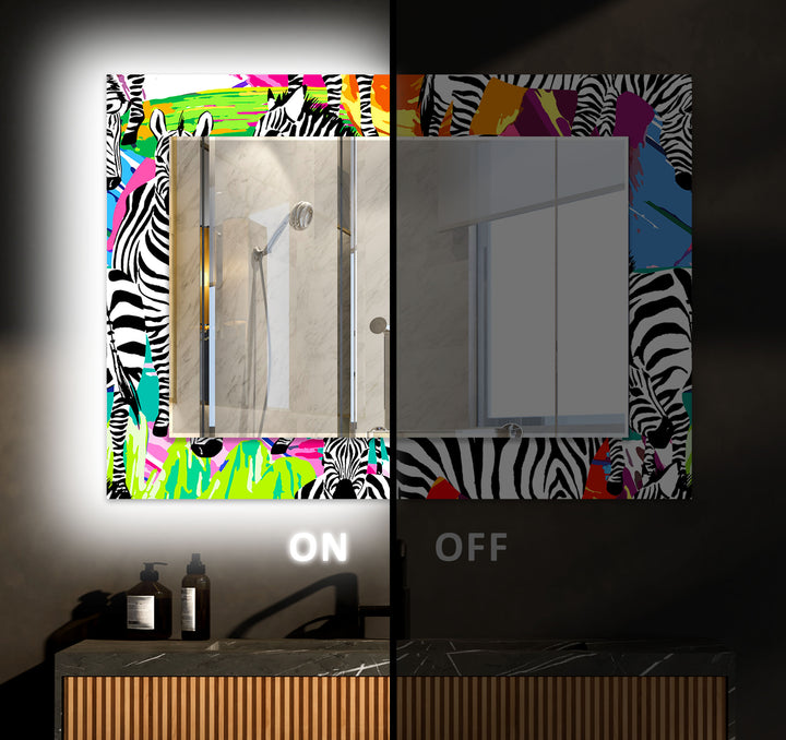 Zebra Wall Mirrors oversized wall mirrors
