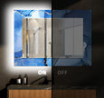 Marble Tempered Glass Wall Mirror