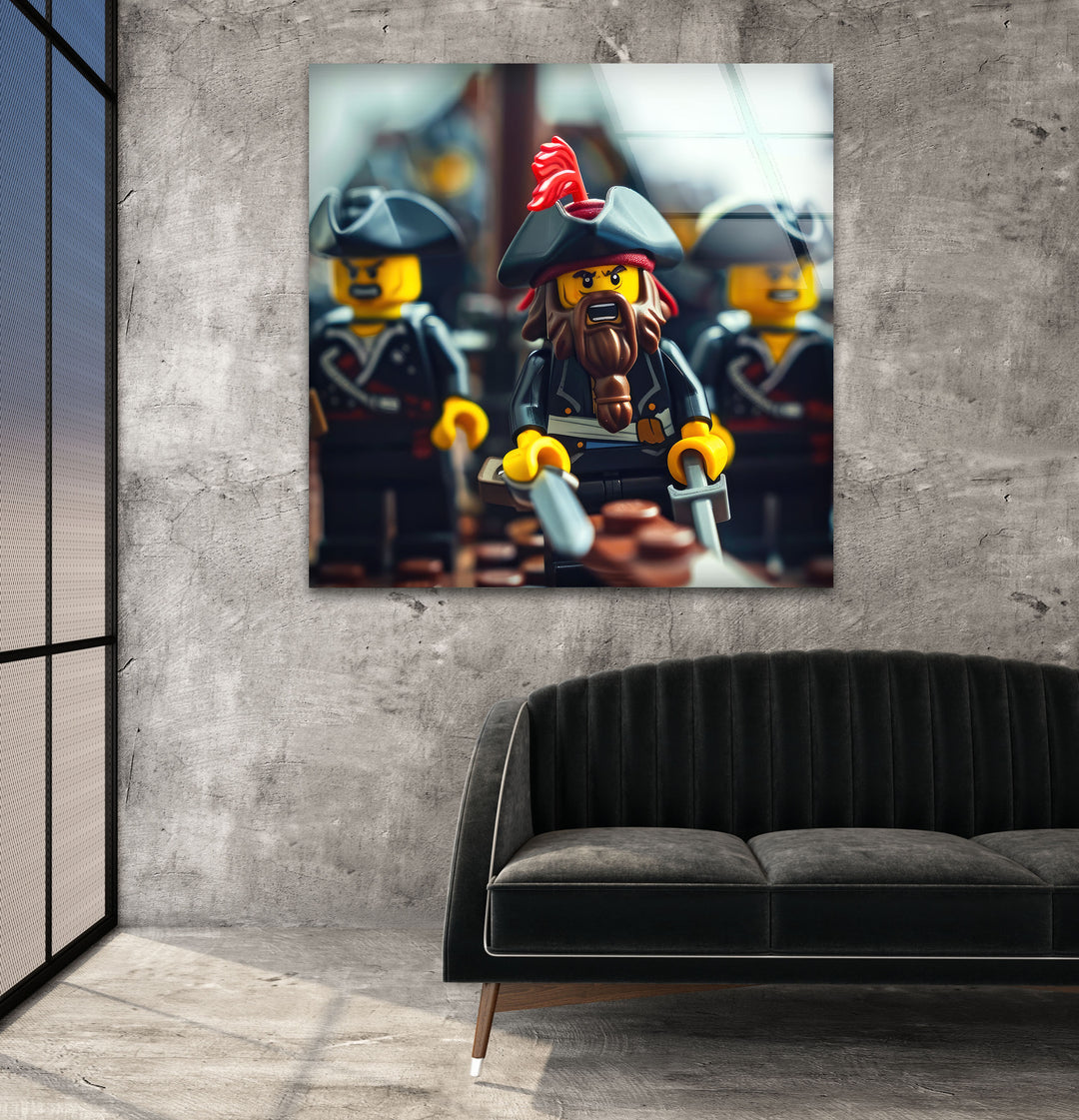 Captain Jack Sparrow Glass Photo Prints for Wall