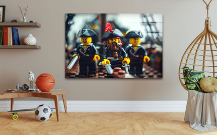 Lego Captain Jack Sparrow Glass Wall Art