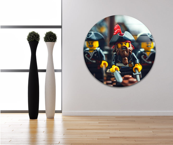 Lego Captain Jack Sparrow Print Photographs on Glass Easily