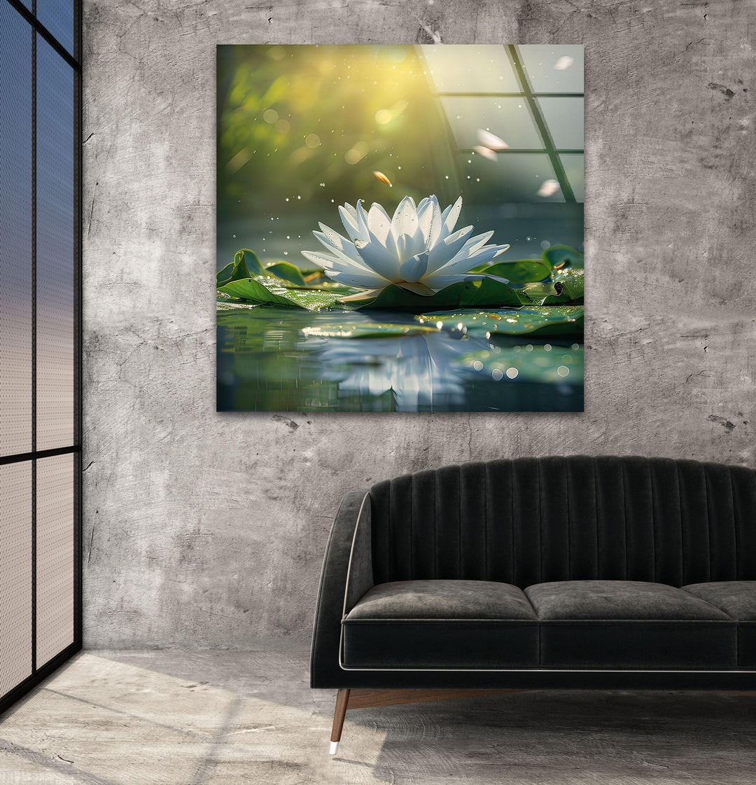 Lily Pad Glass Wall Art glass pictures for Wall, glass prints wall art
