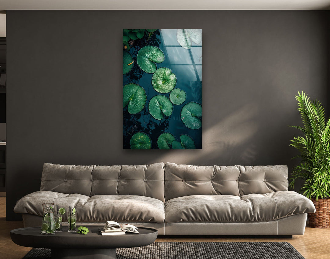 Lily Pad Green Glass Wall Art art glass wall art, glass wall art pictures
