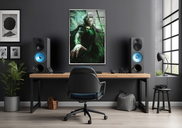 Loki Superhero Glass Wall Art Glass Printing Wall Art, Print photos on glass
