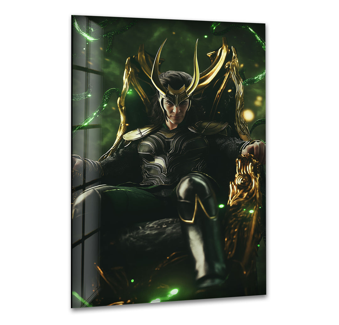 Gold Loki Art Glass Wall Art art glass wall art, glass wall art pictures
