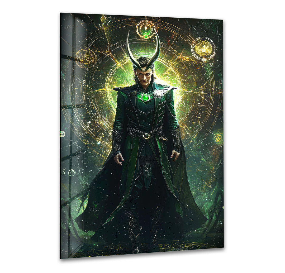 Loki Green Glass Wall Art glass pictures for Wall, glass prints wall art
