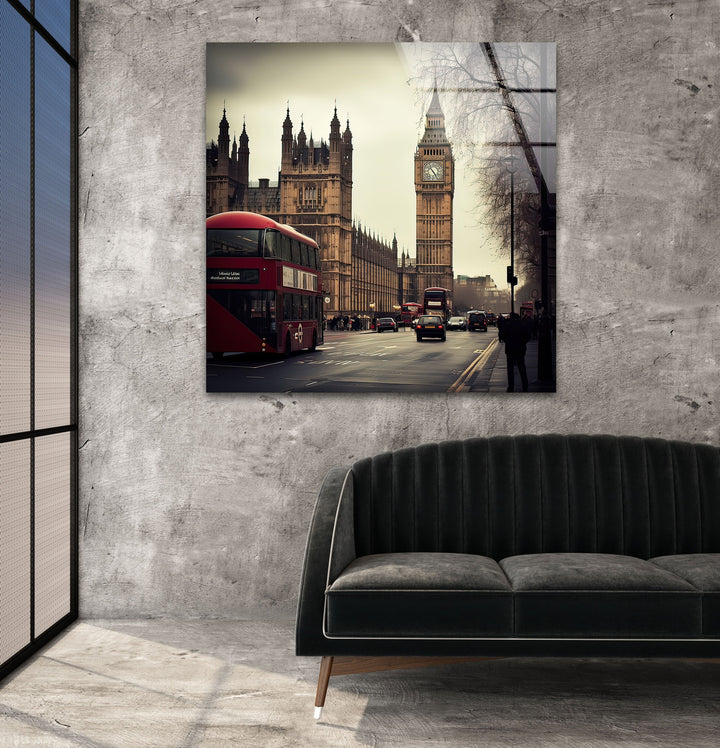 London Big Ben Landscape Glass Wall Art Glass Printing Wall Art, Print photos on glass
