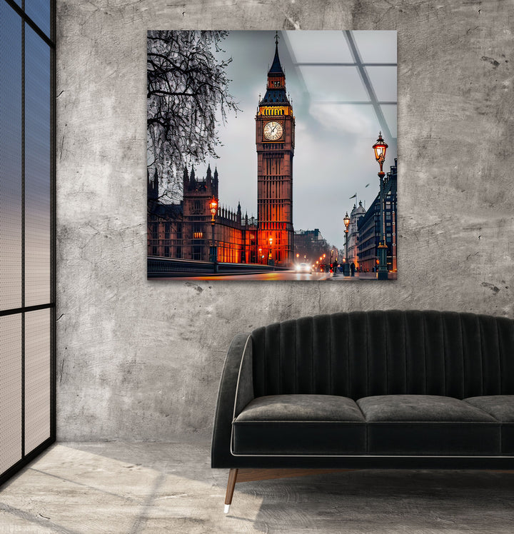 Big Ben London Landscape Glass Wall Art glass photo prints, glass picture prints
