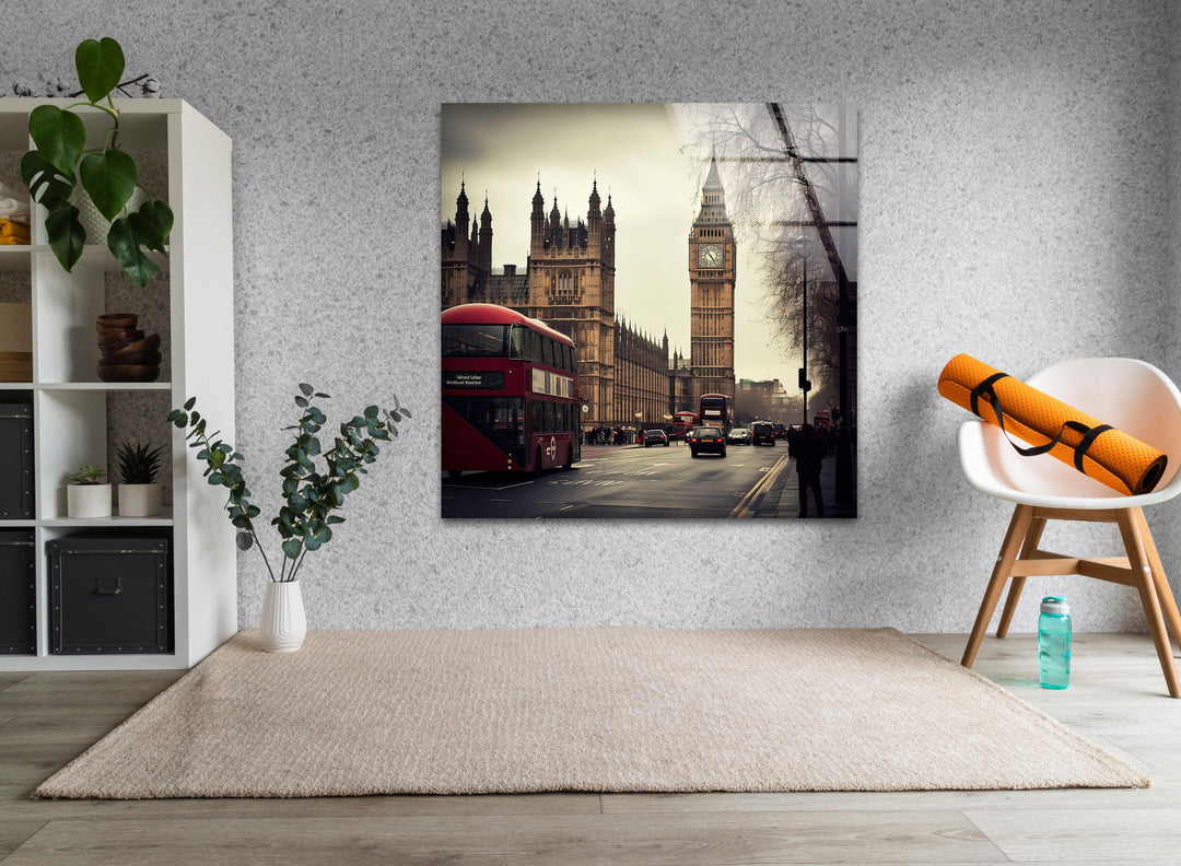 London Big Ben Landscape Glass Wall Art glass photo prints, glass picture prints
