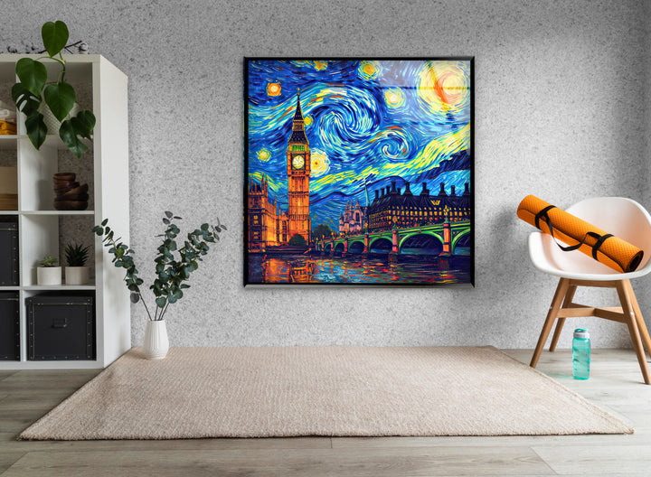 London Van Gogh Glass Wall Art glass photo prints, glass picture prints
