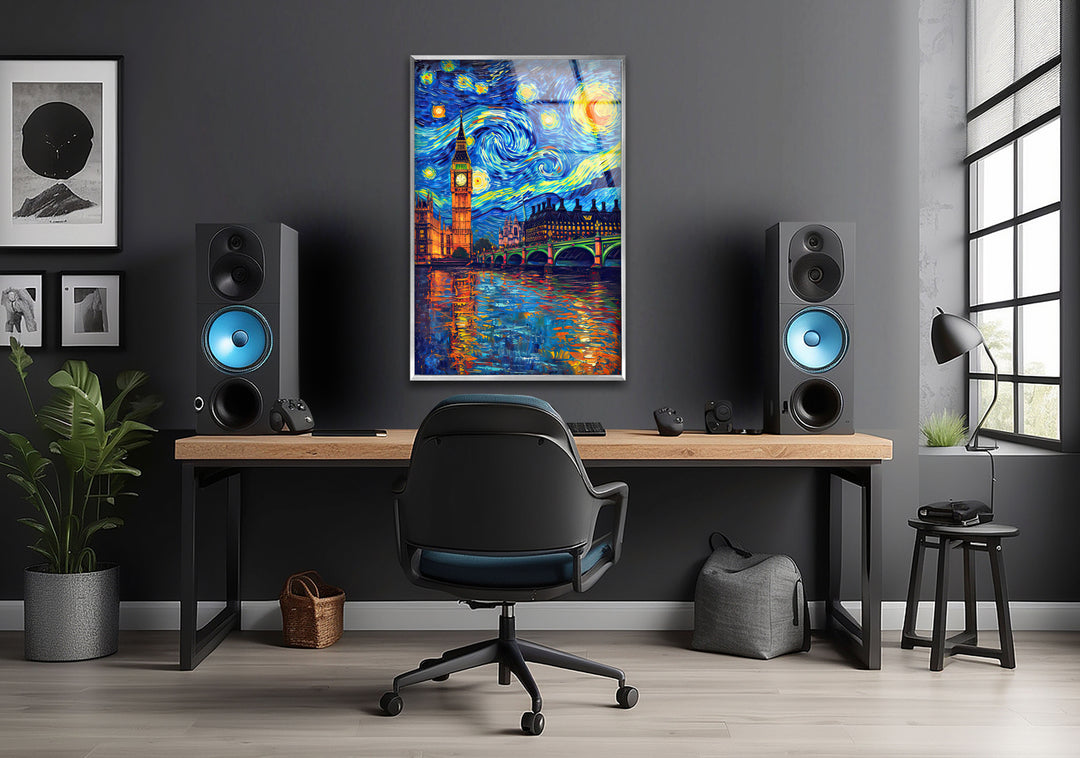 London Van Gogh Glass Wall Art glass pictures for Wall, glass prints wall art
