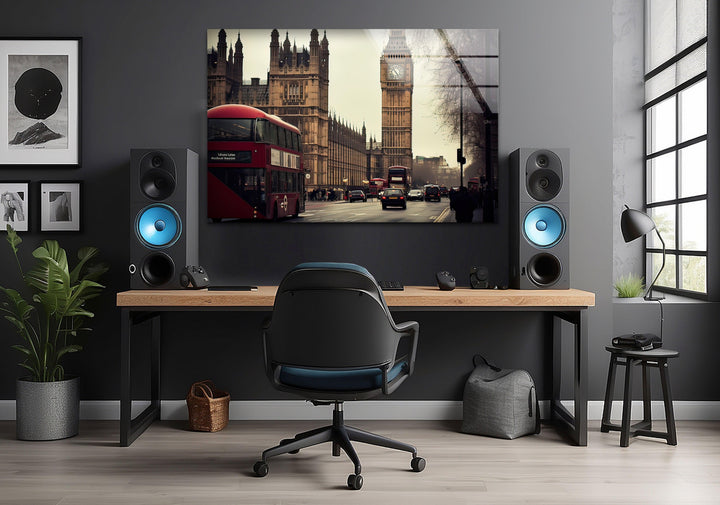 London Big Ben Landscape Glass Wall Art glass pictures for Wall, glass prints wall art
