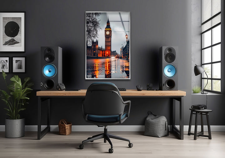 Big Ben London Landscape Glass Wall Art custom glass pictures, glass art prints
