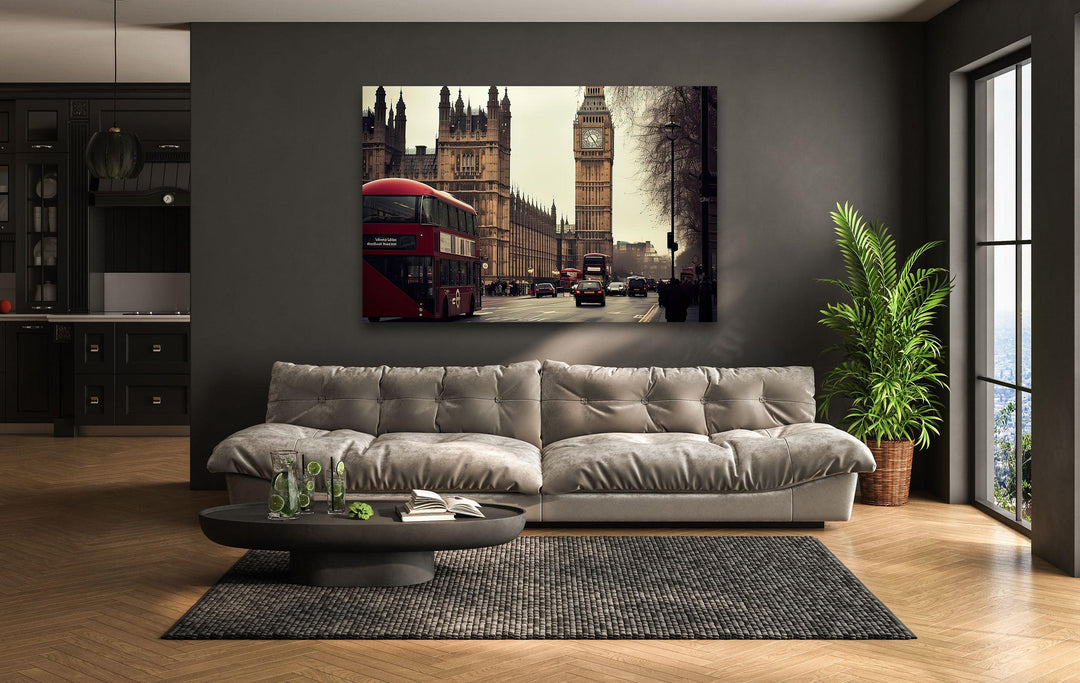 London Big Ben Landscape Glass Wall Art art glass wall art, glass wall art pictures
