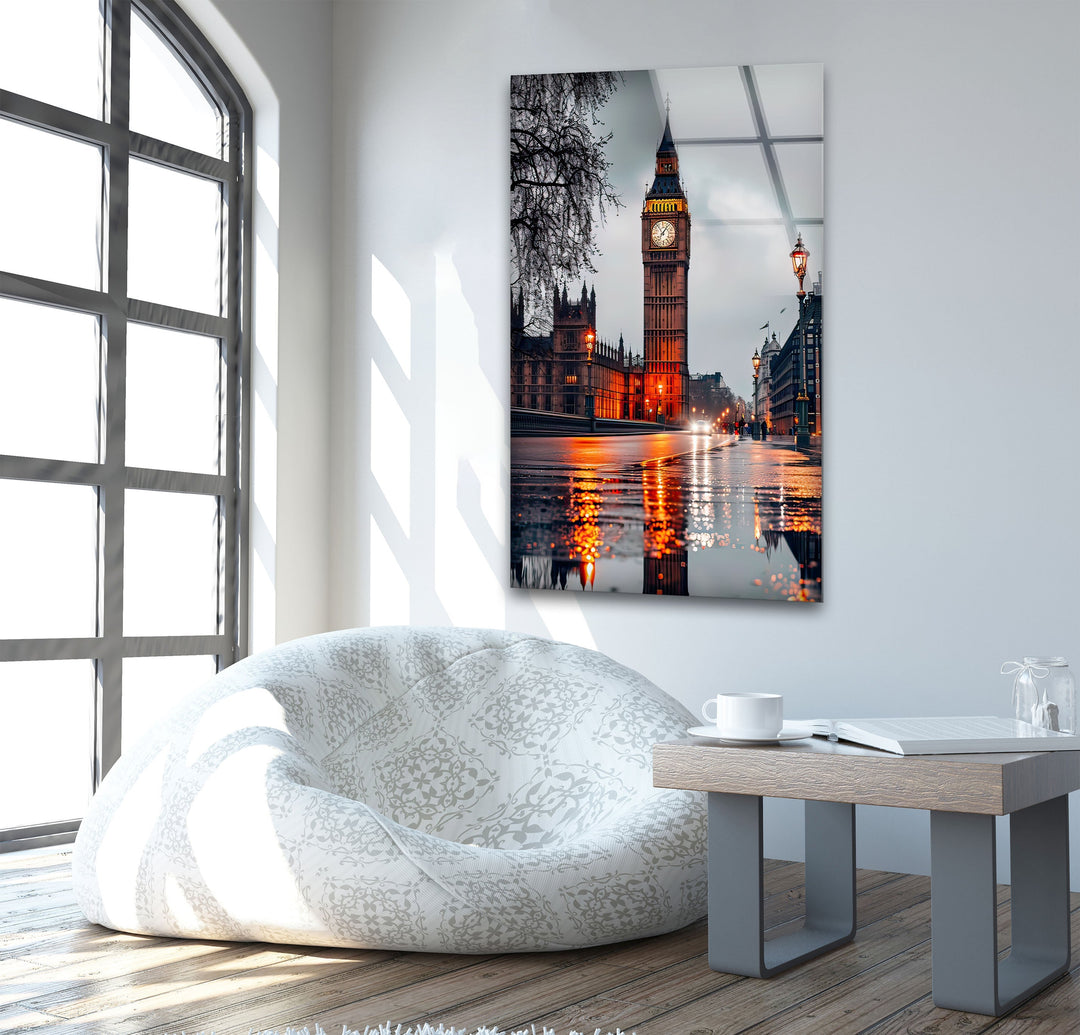 Big Ben London Landscape Glass Wall Art