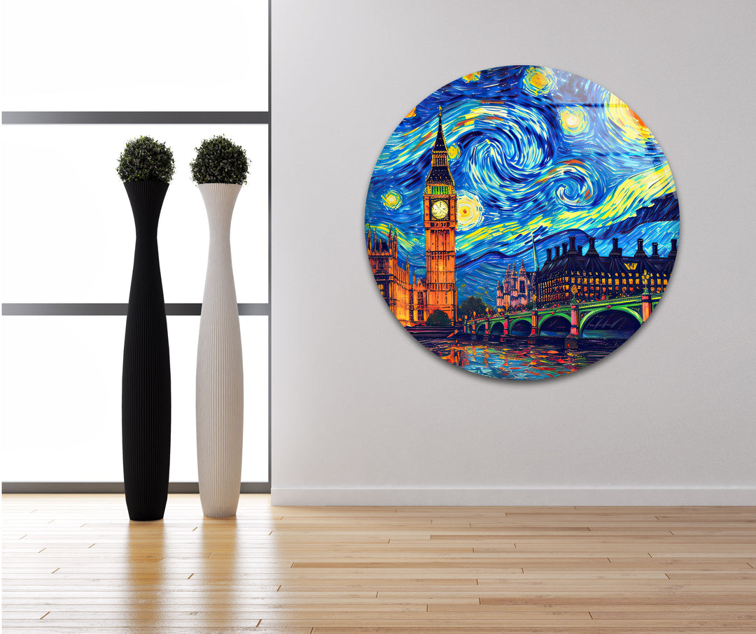 London Van Gogh Glass Wall Art art glass wall art, glass wall art pictures
