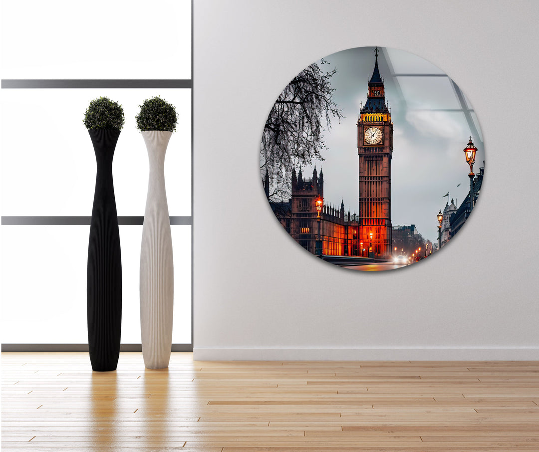 Big Ben London Landscape Glass Wall Art Glass Printing Wall Art, Print photos on glass
