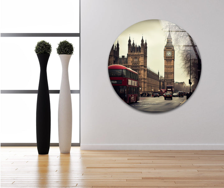 London Big Ben Landscape Glass Wall Art picture on glass wall art, photos printed on glass
