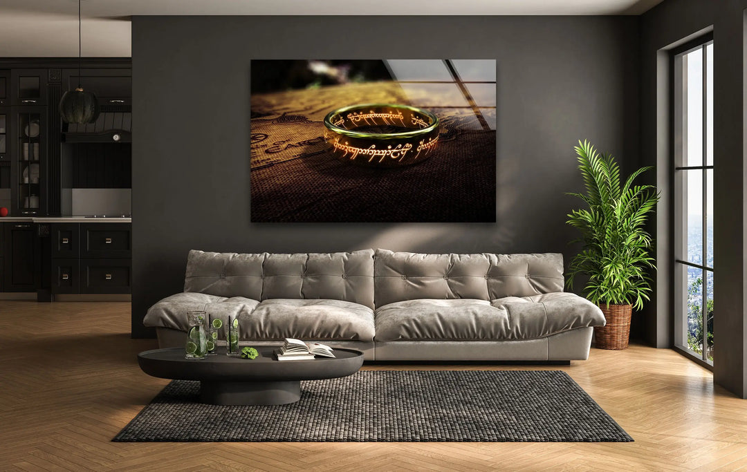 Lord of The Ring Glass Wall Art print picture on glass, Tempered Glass Wall Art
