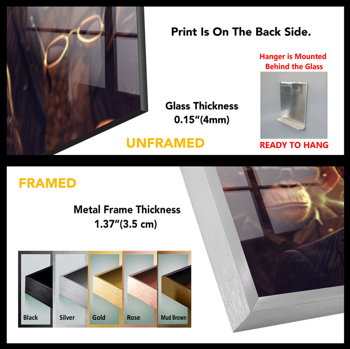 Mafia Monkeys Tempered Glass Wall Art - MyPhotoStation