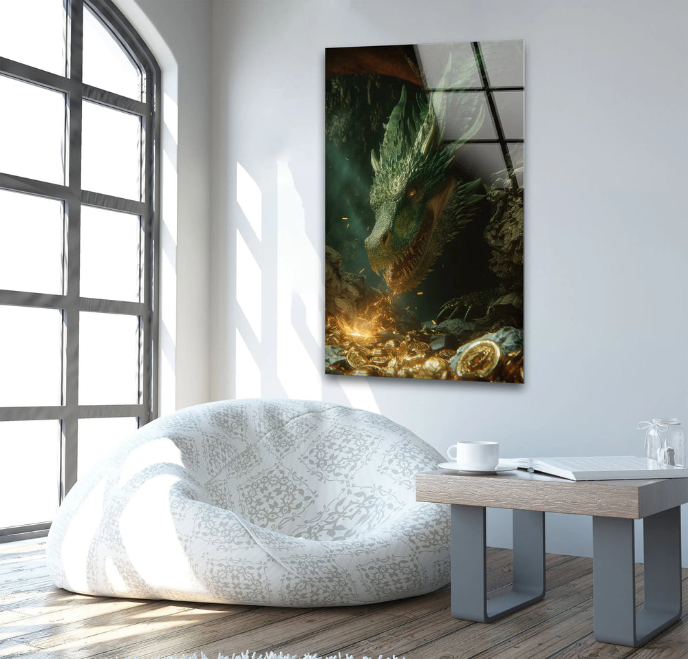 Majestic European Emerald Glass Wall Art large glass photo prints, glass wall photos
