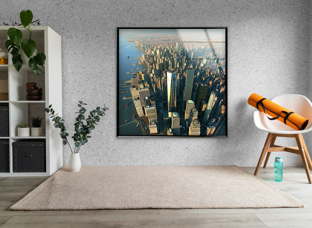 Manhattan City Glass Wall Art glass pictures for Wall, glass prints wall art
