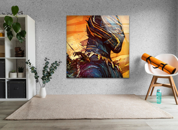 Marvel Black Panther Tempered Glass Wall Art - MyPhotoStation