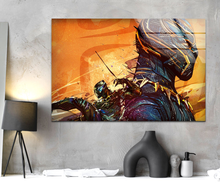 Marvel Black Panther Tempered Glass Wall Art - MyPhotoStation