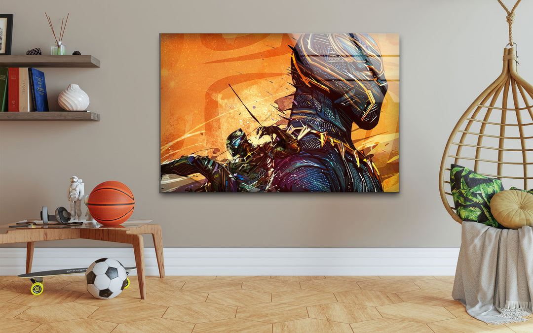 Marvel Black Panther Tempered Glass Wall Art - MyPhotoStation