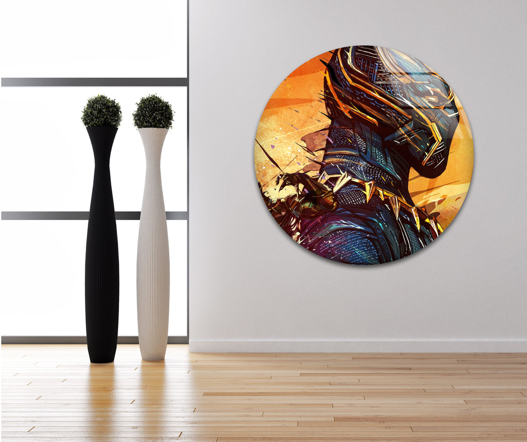 Marvel Black Panther Tempered Glass Wall Art - MyPhotoStation