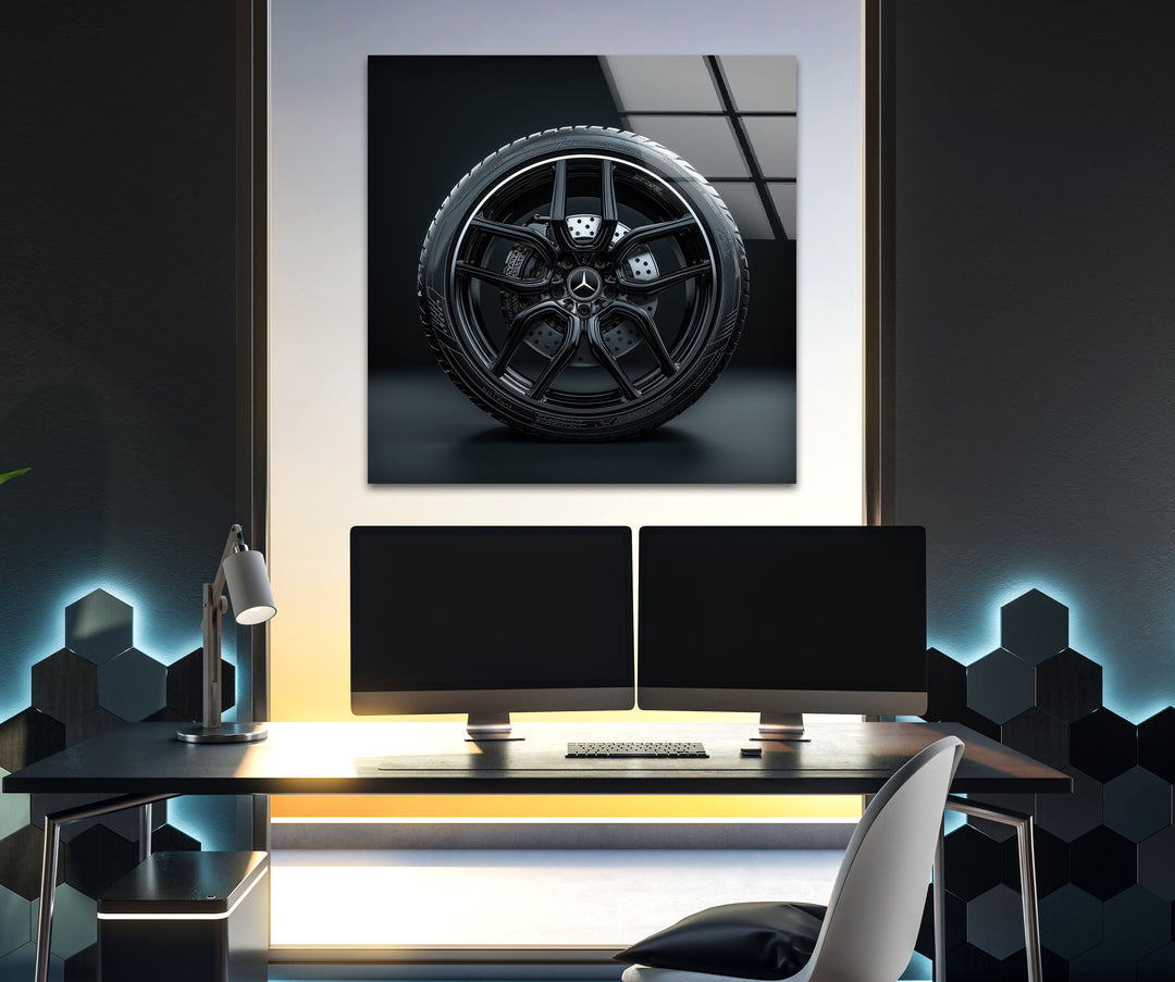 Mercedes Tempered Glass Wall Art - MyPhotoStation