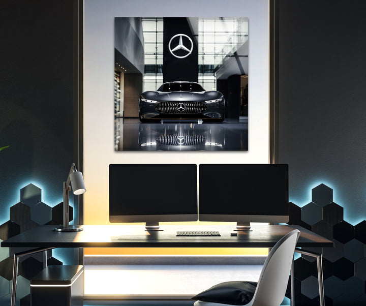 Mercedes Tempered Glass Wall Art - MyPhotoStation