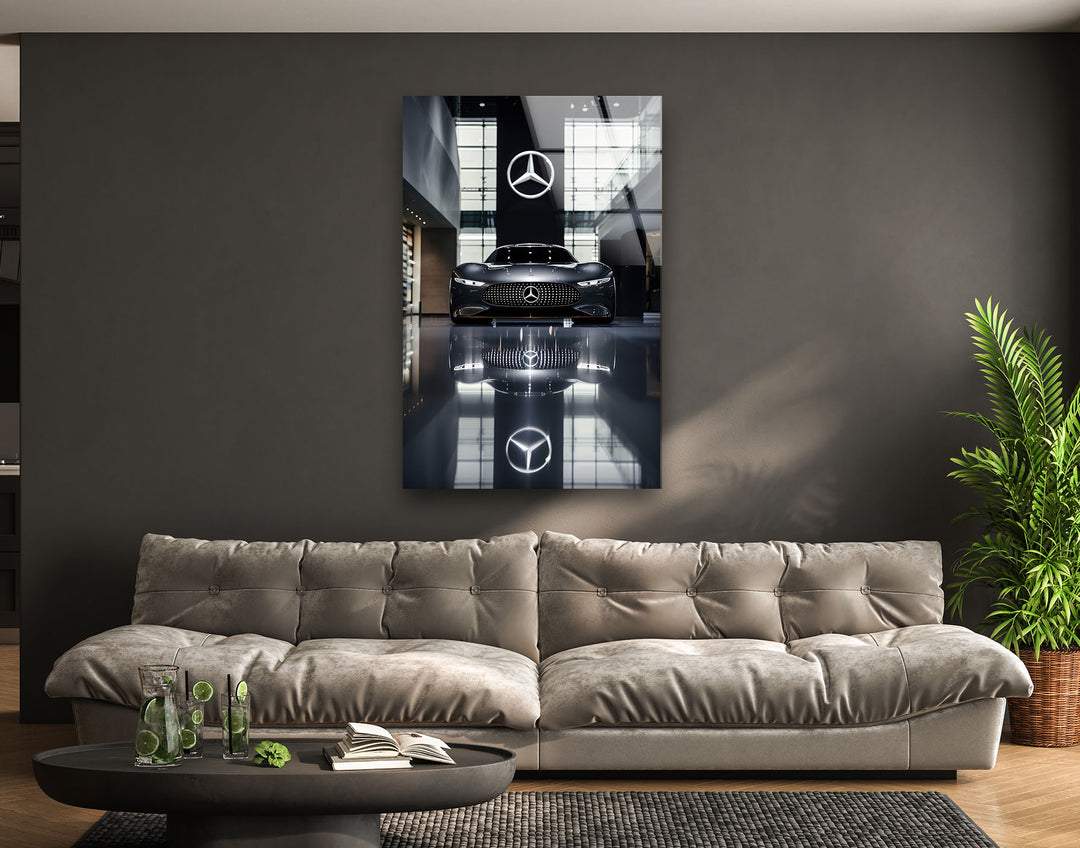 Mercedes Tempered Glass Wall Art - MyPhotoStation