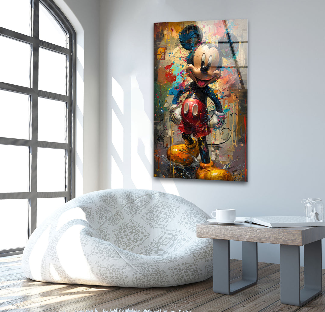 Mickey Mouse Glass Wall Art