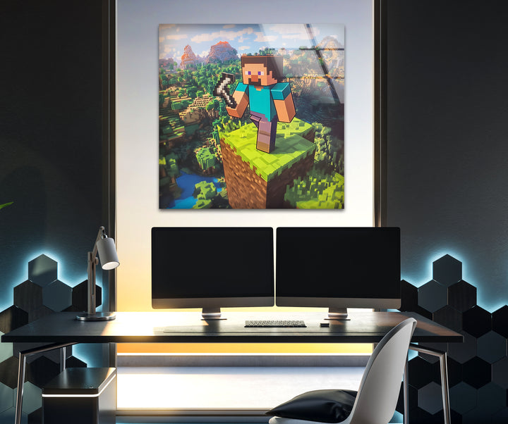 Gamer wall decor featuring unique and detailed video game art to enhance any gaming setup

