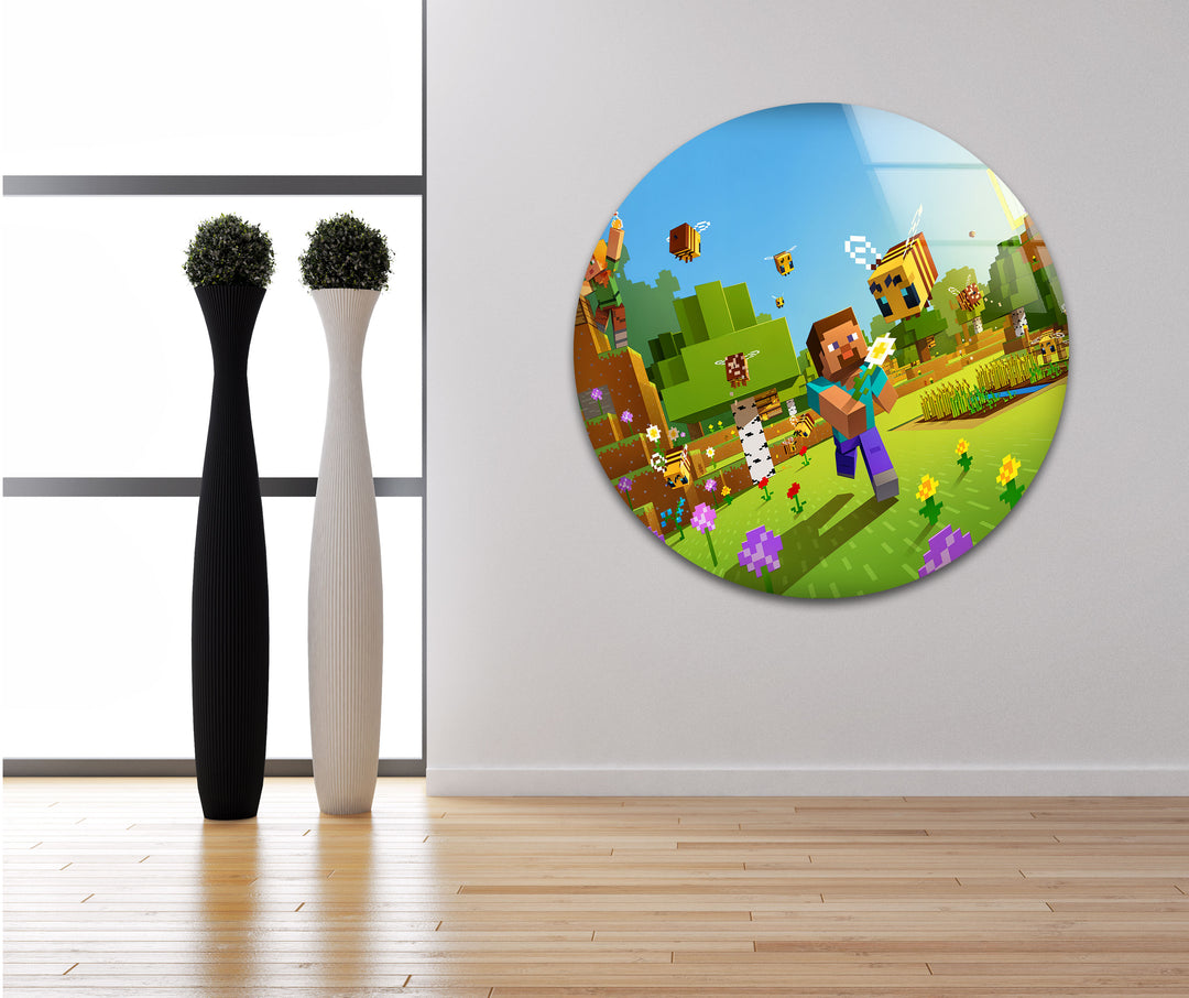 Gamer wall decor featuring unique and detailed video game art to enhance any gaming setup

