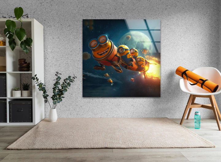 Minions Tempered Glass Wall Art - MyPhotoStation