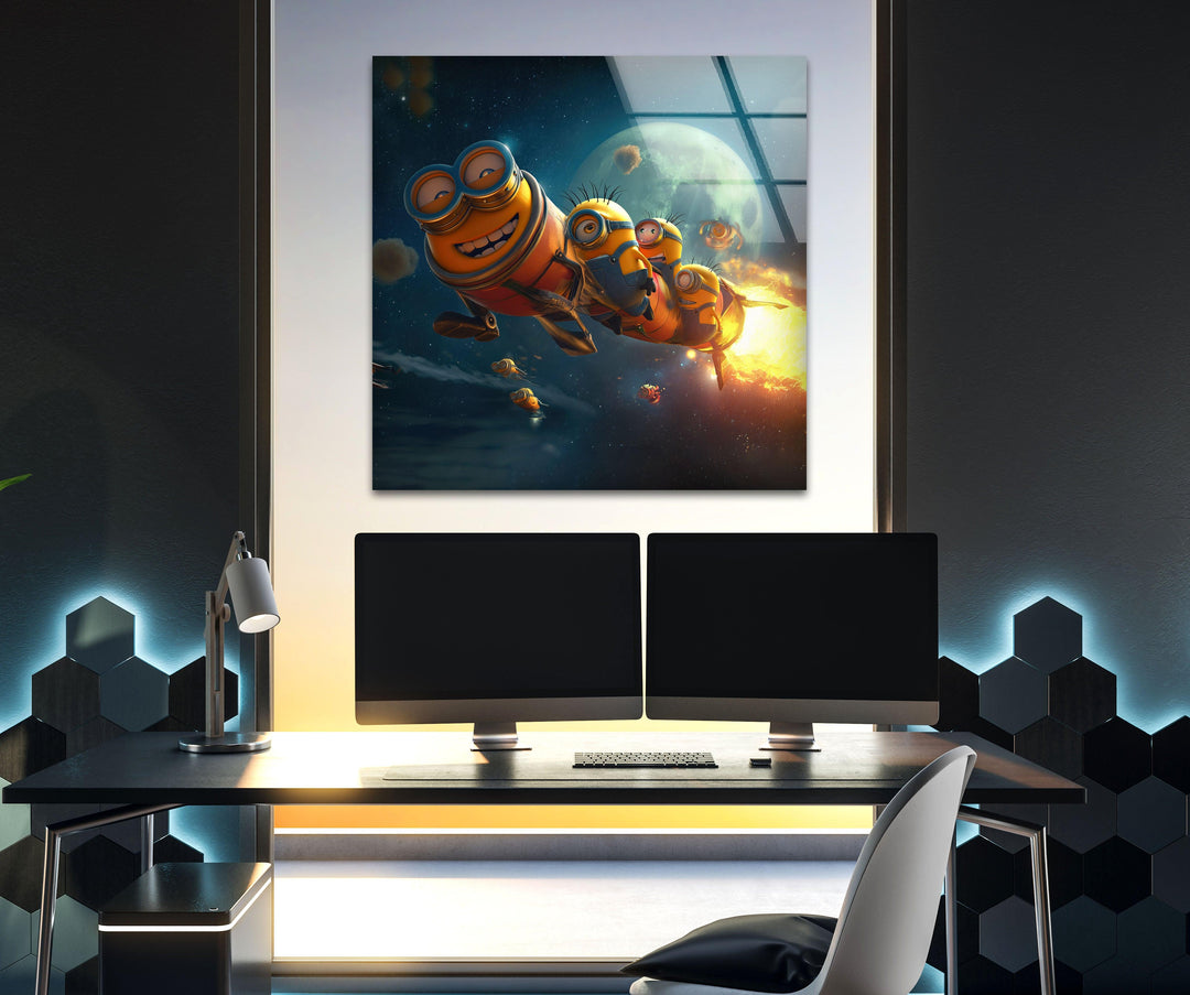 Minions Tempered Glass Wall Art - MyPhotoStation