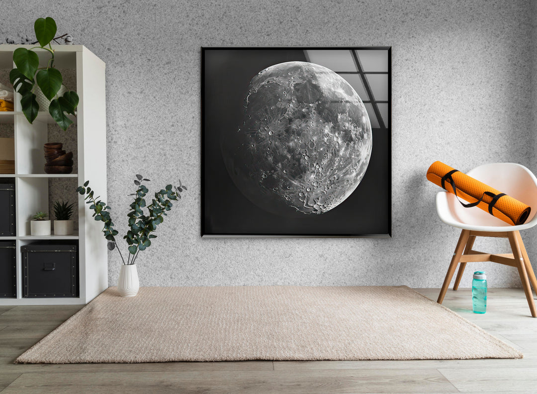 Full Moon View Glass Wall Art glass photo prints, glass picture prints
