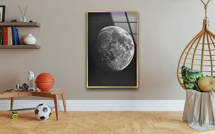 Full Moon View Glass Wall Art large glass photo prints, glass wall photos
