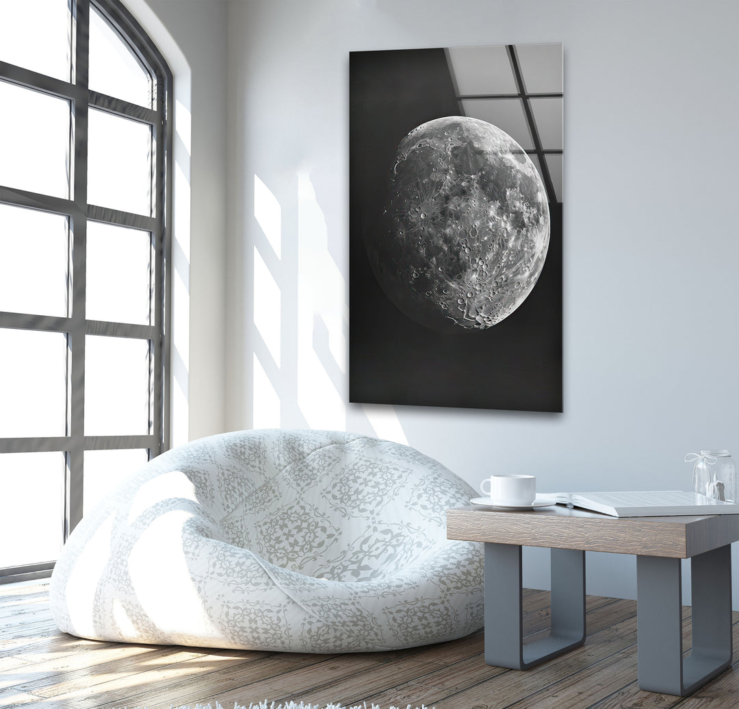 Full Moon View Glass Wall Art custom glass photo prints, large glass prints
